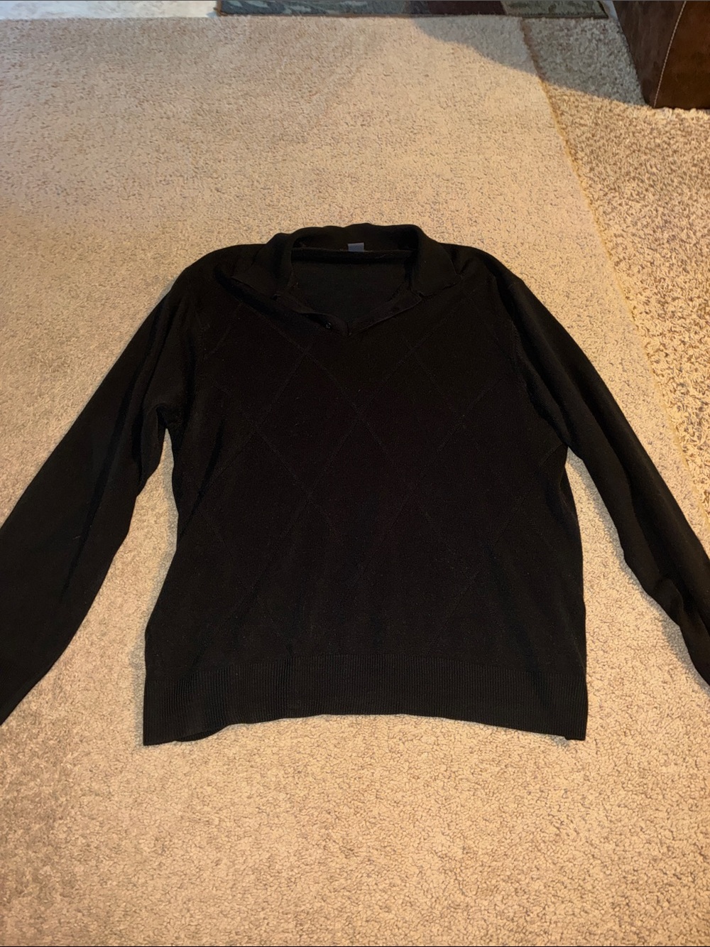 Dockers Men’s Black Crewneck Sweater size 2XL